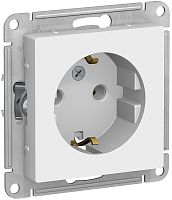 Розетка с заземлением без рамки Systeme Electric AtlasDesign 1-м. белый быстрозажим. клем. картинка